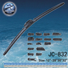 JC-832多功能無骨雨刷組 100% 天然橡膠條和彈簧鋼
